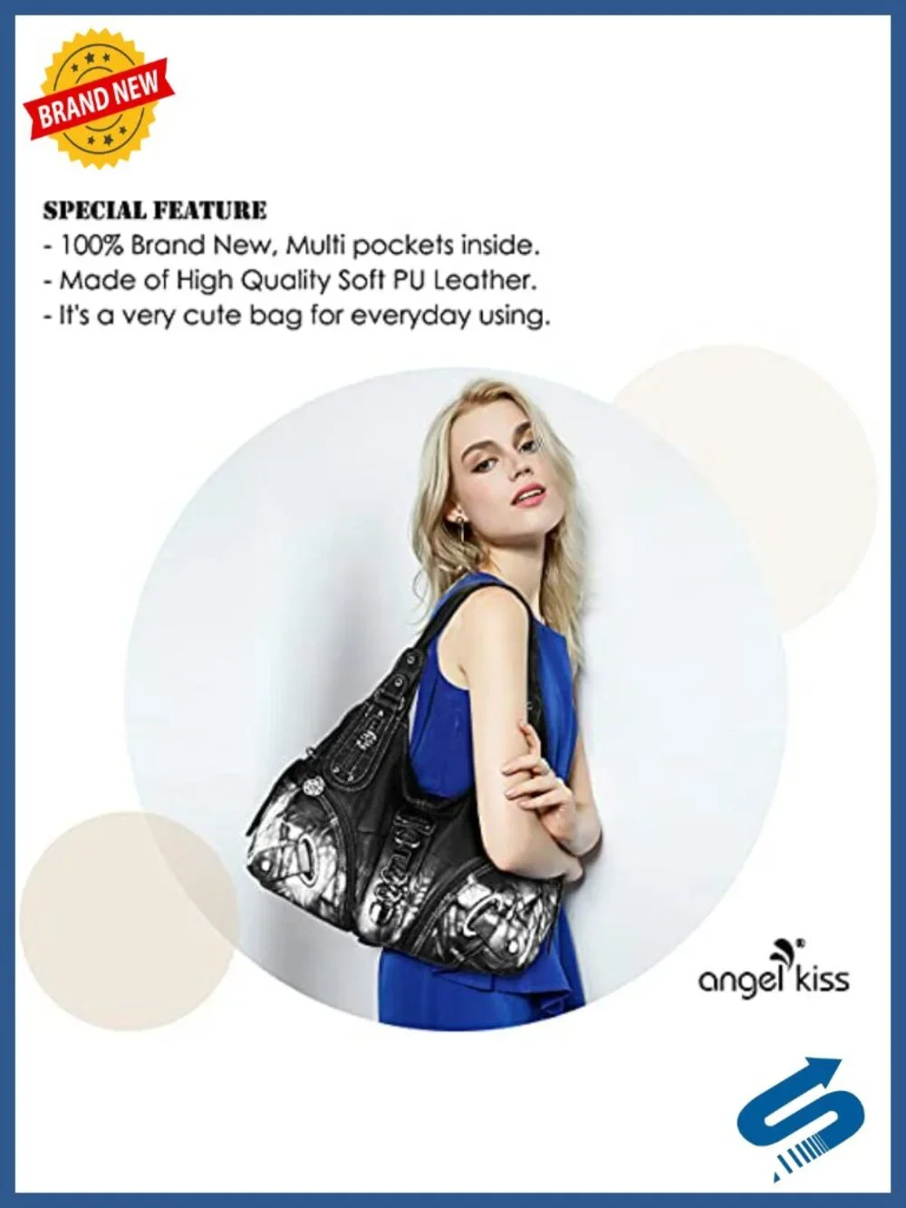 Vegan Leather Hobo Bag with Double Straps, Convertible Satchel, Large Travel